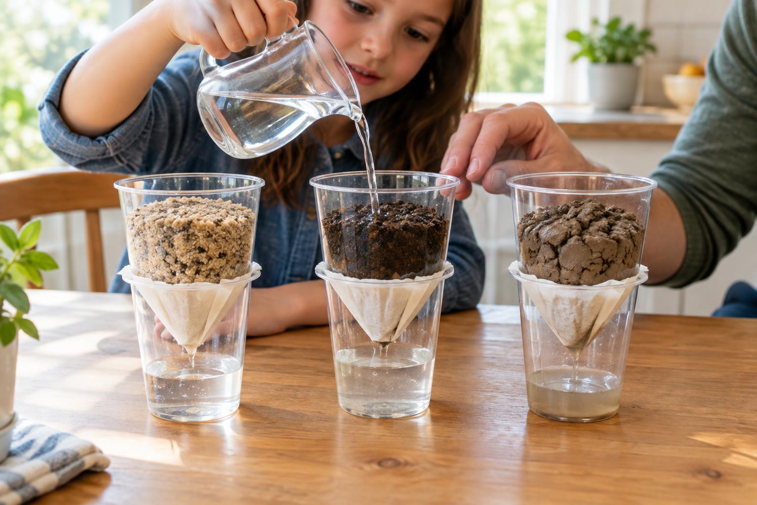 How Water Moves Through Different Soils: A Simple Drainage Test