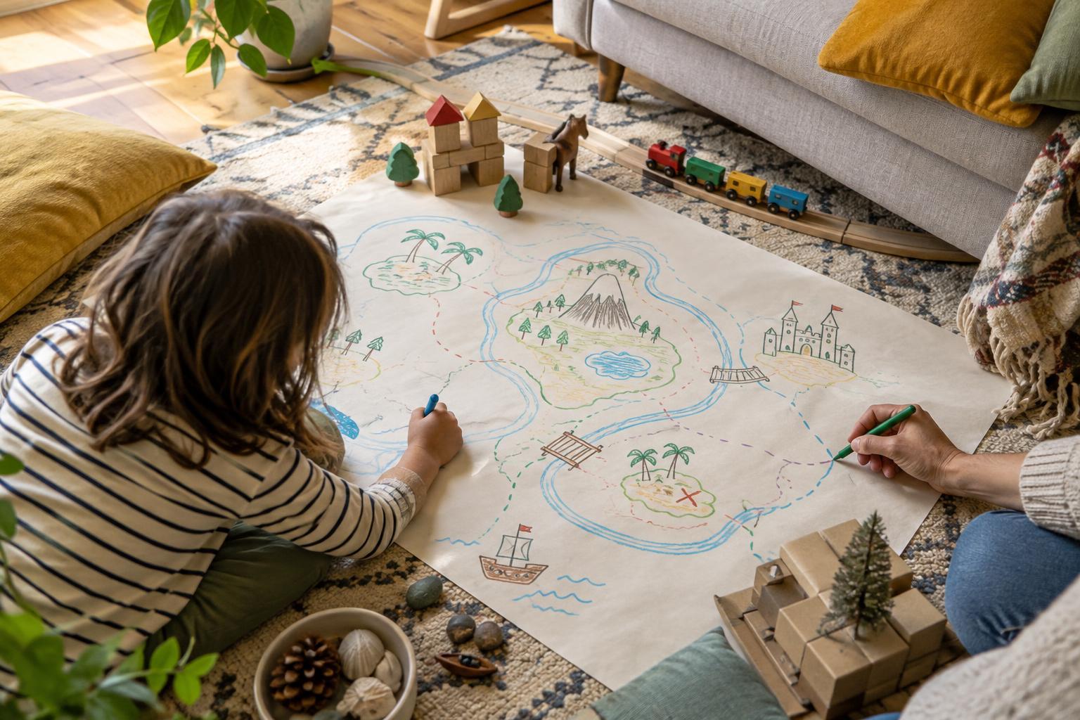 Turn a Familiar Room into an Imaginary World with a Make-Believe Map